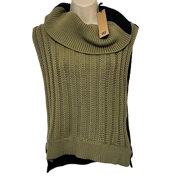 ksubi Tops - KSUBI Channel Knit Tank Top Khaki & Black Women's Size Small NWT